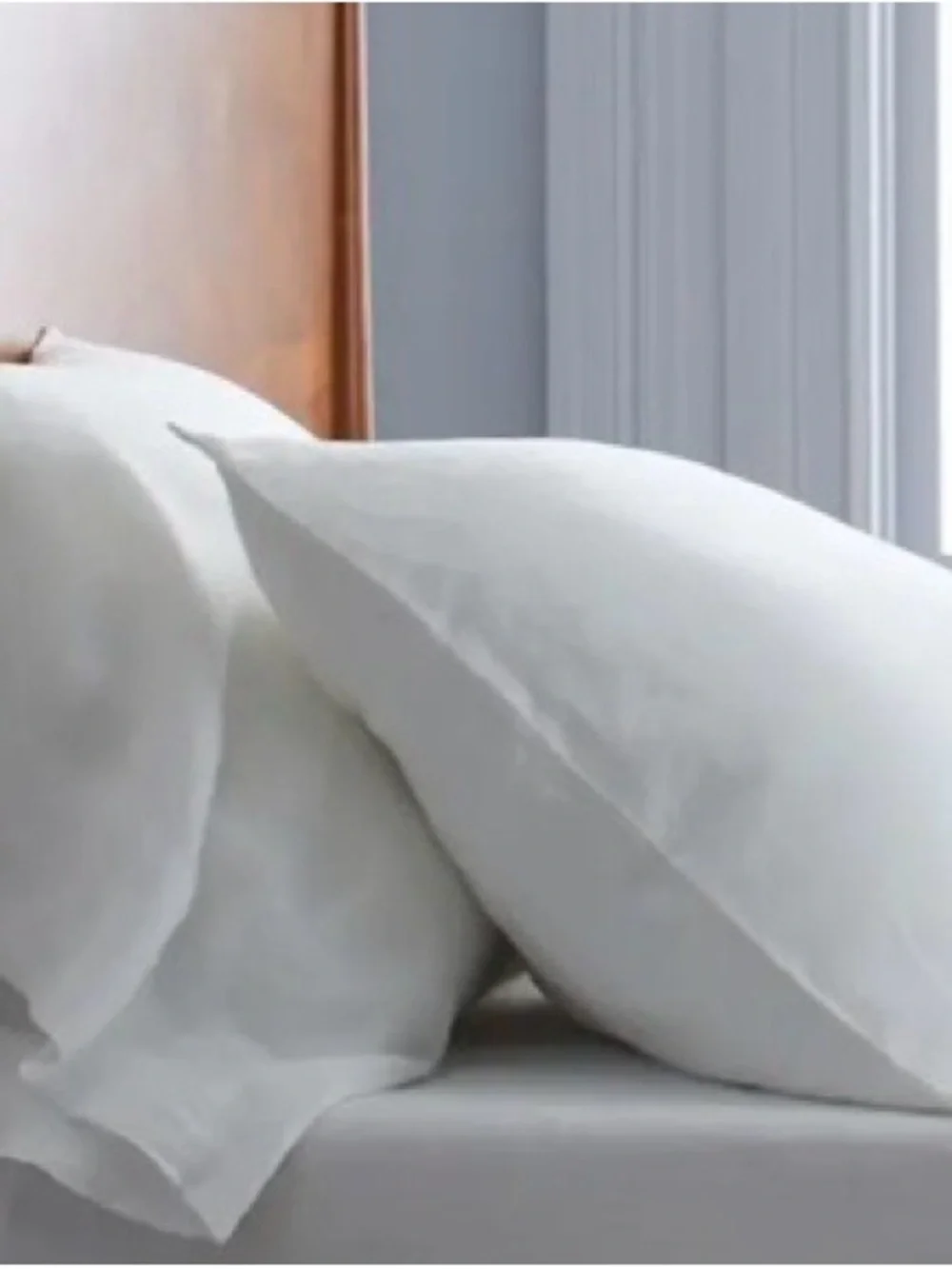 NWT Quince European Linen Sham Set, King (White)